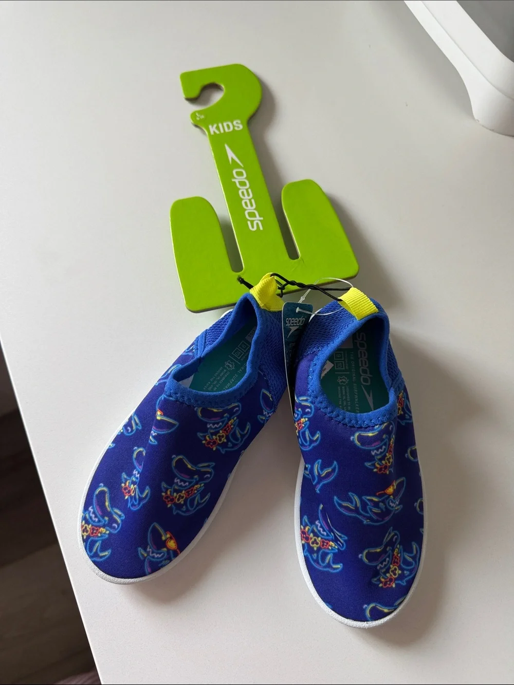 Speedo Kids Blue Shark Slip-On Water Shoes